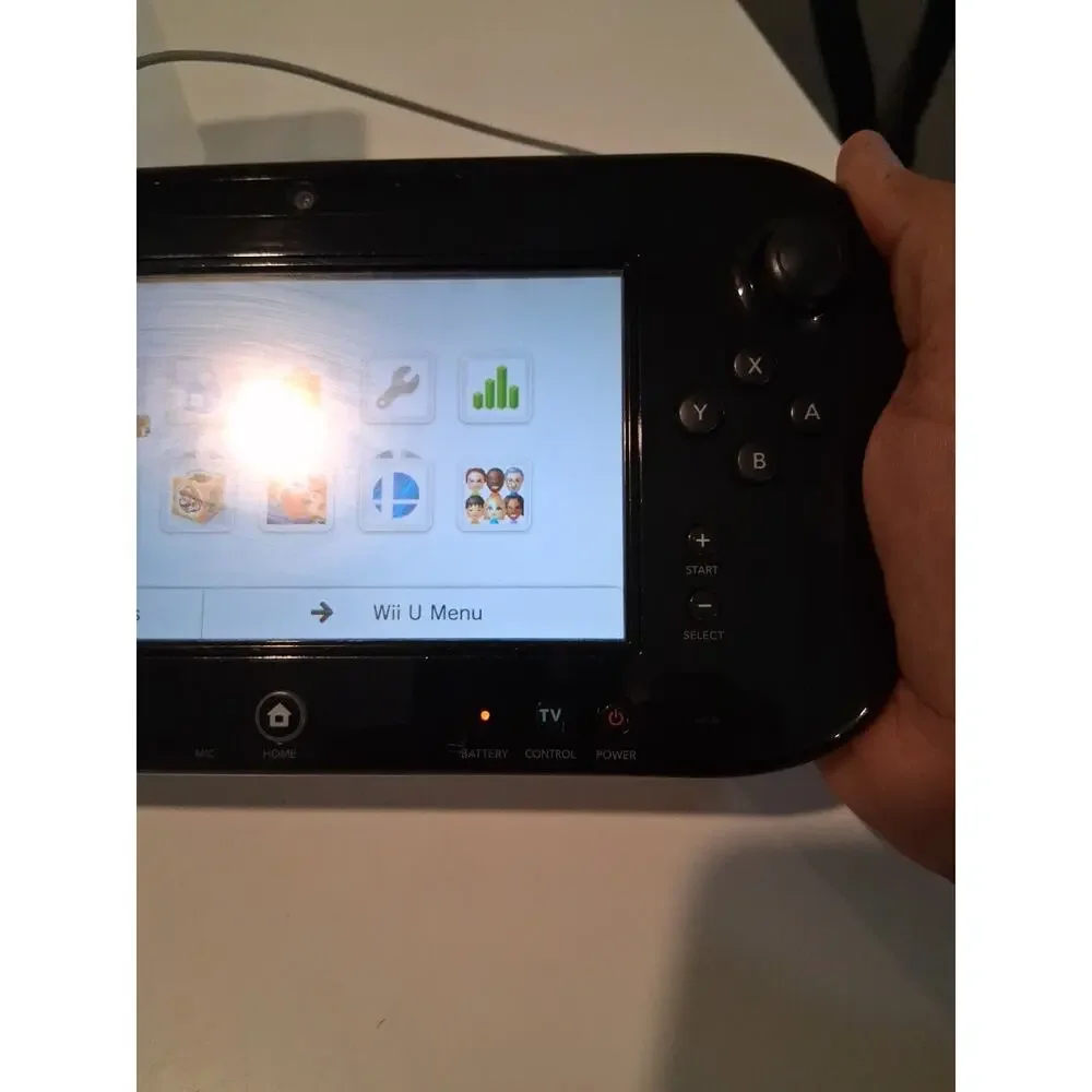 Official Nintendo Wii U GamePad Black WUP-010 w/ Charger - TESTED (Gamepad Only,